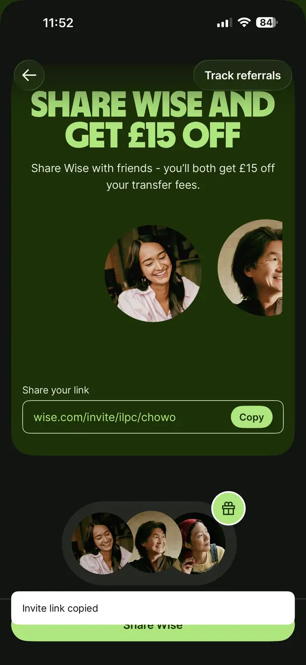 Wise referral visual 1